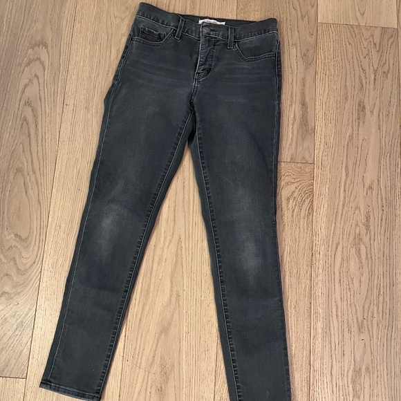 Levi's 311 Shaping Skinny grey black jeans size 26 - Picture 1 of 4